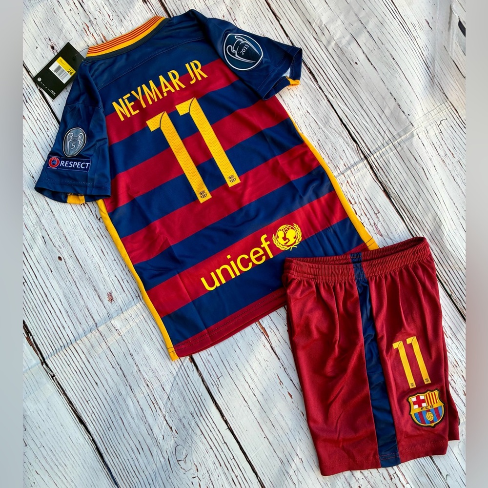 Barcelona Retro Neymar 11 set for kids